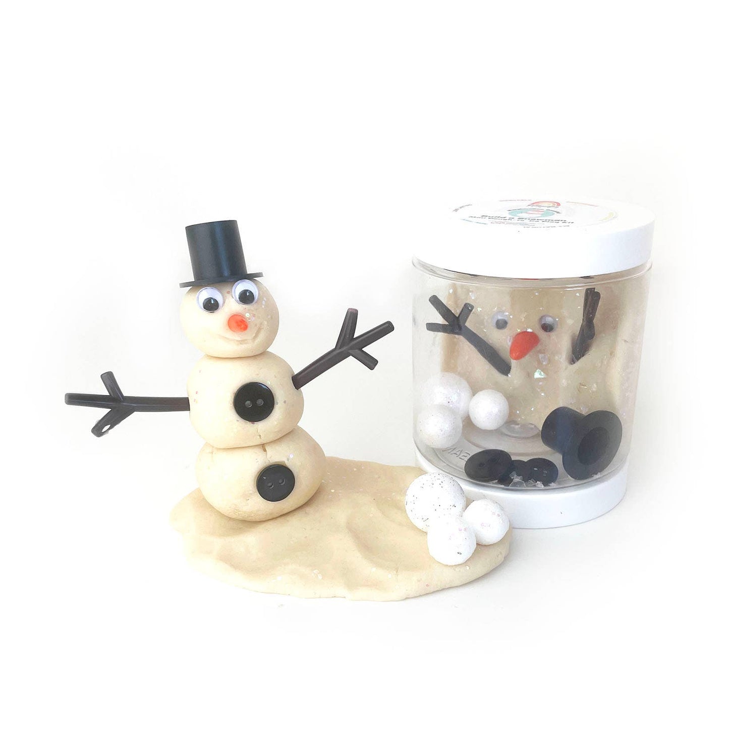 Snowman Marshmallow Mini Dough-To-Go