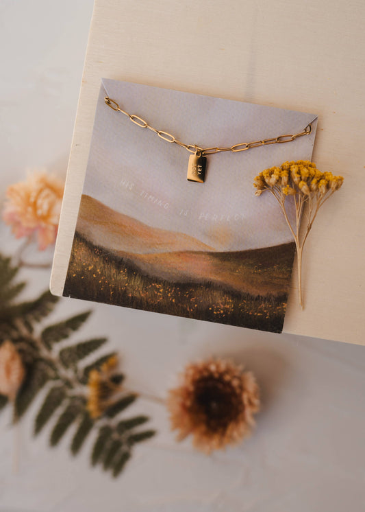 Not Yet Mini Tag | Christian Necklace