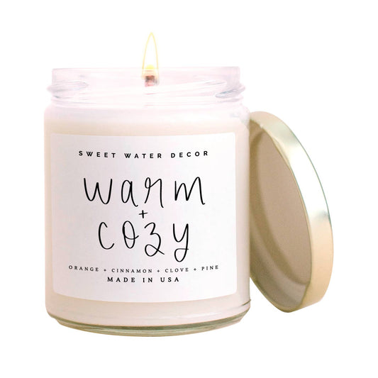 Warm and Cozy Soy Candle- 9 oz
