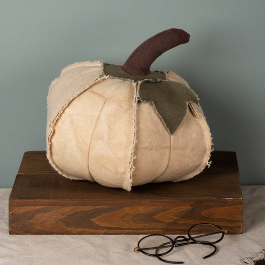 Cream Fabric Pumpkin