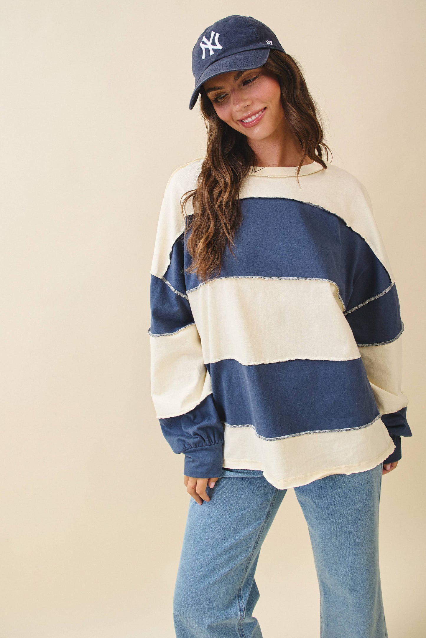 Black Stripped Top