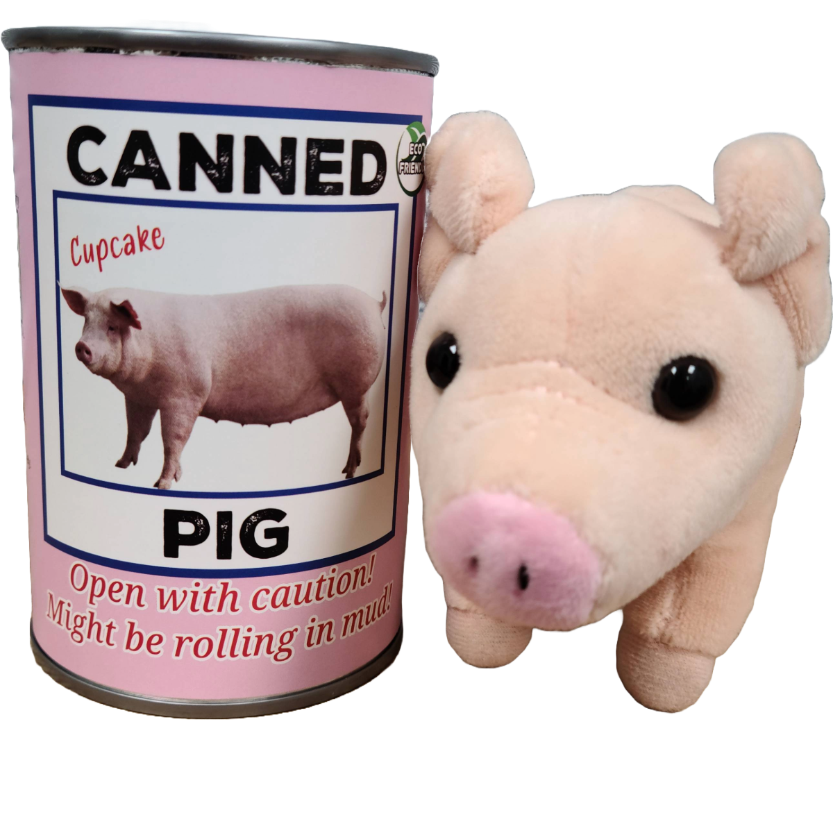 Canned Pig Stuffed Farm Animal Plush