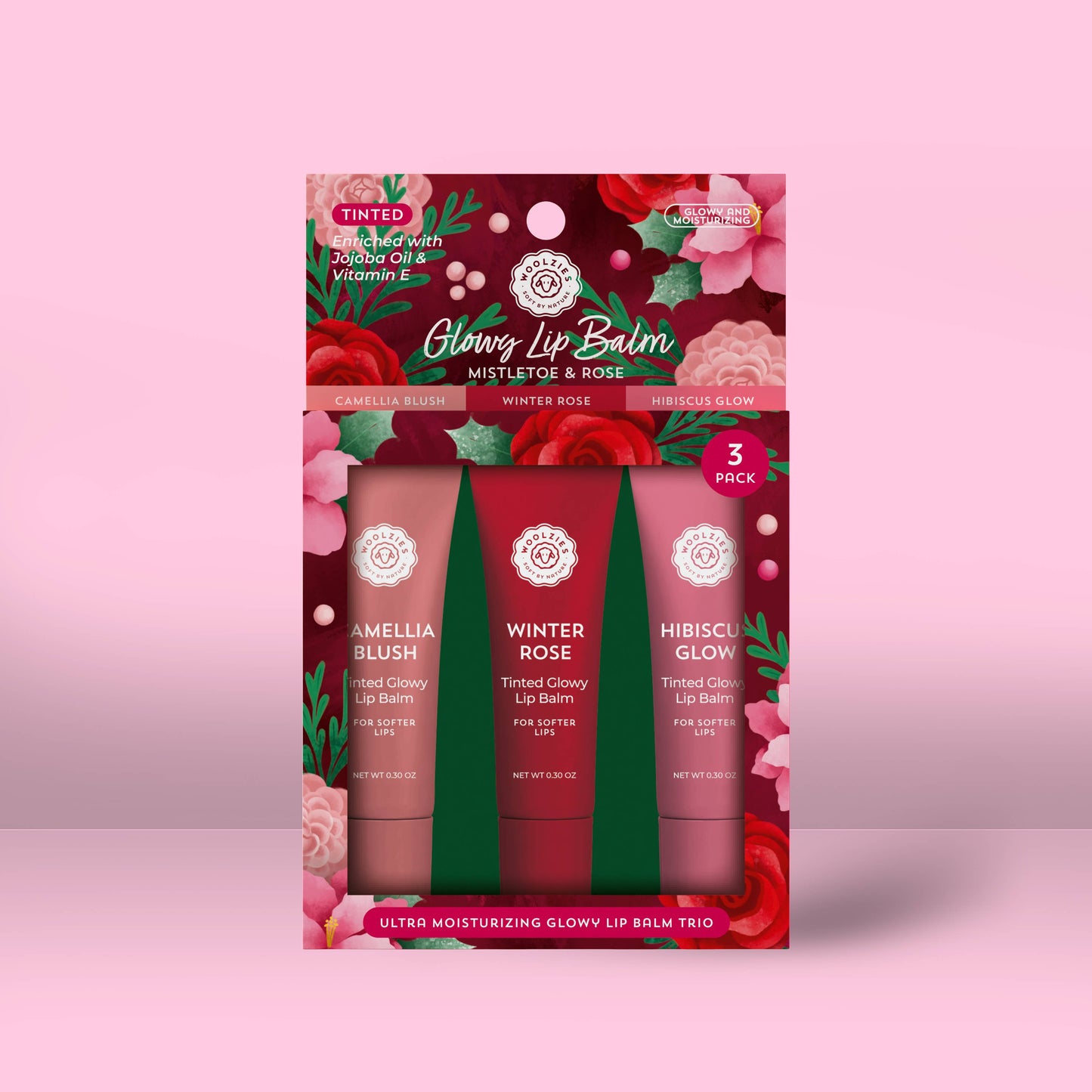 Mistletoe & Rose Trio