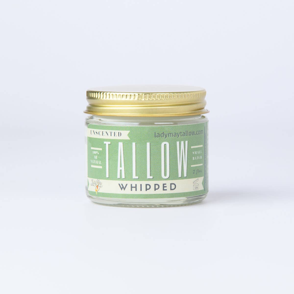 9oz Unscented Whipped Tallow Moisturizer