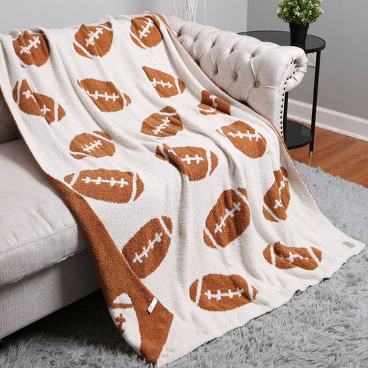 Football Throw Reversible Blanket