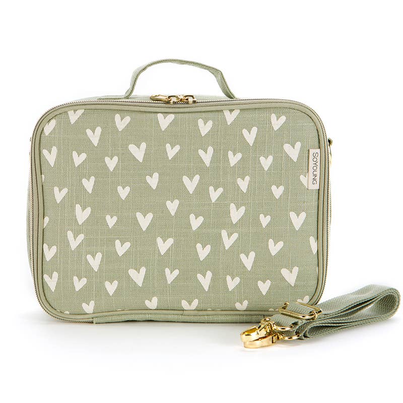 Little Hearts Sage Lunch Box