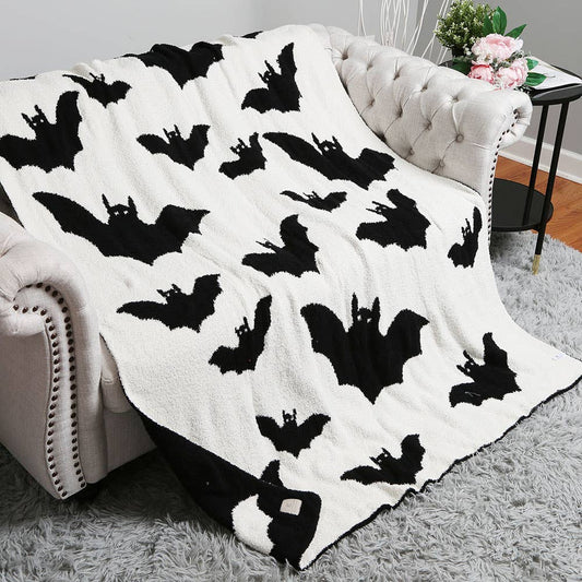 Halloween Bat Throw| Reversible Blanket
