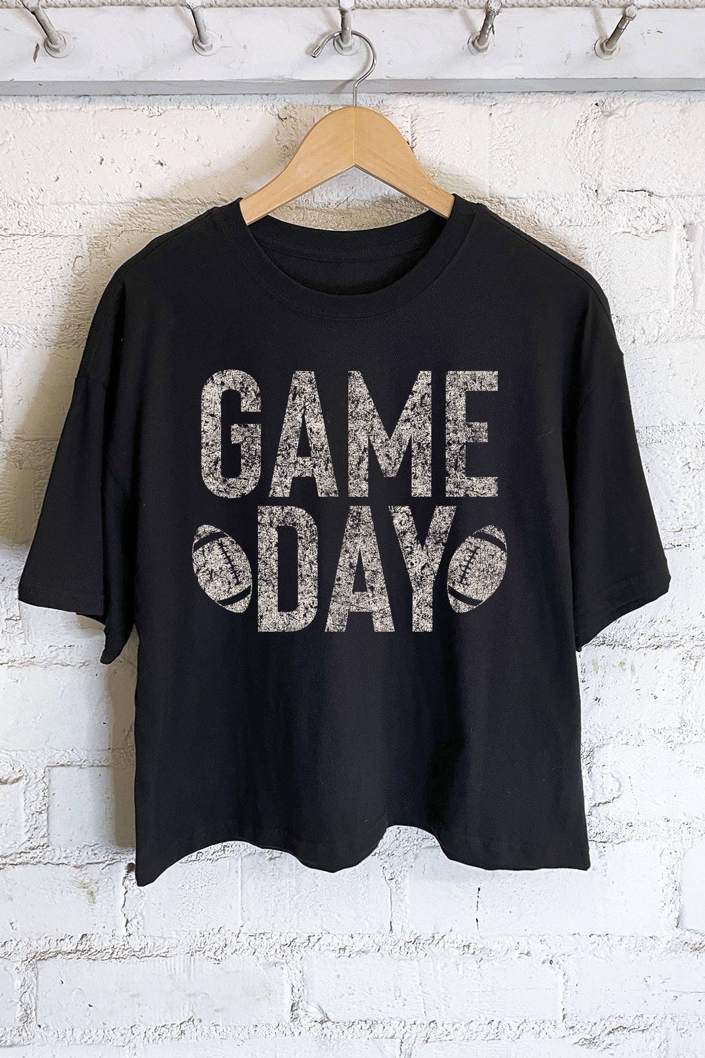 Game Day Cropped Football Top