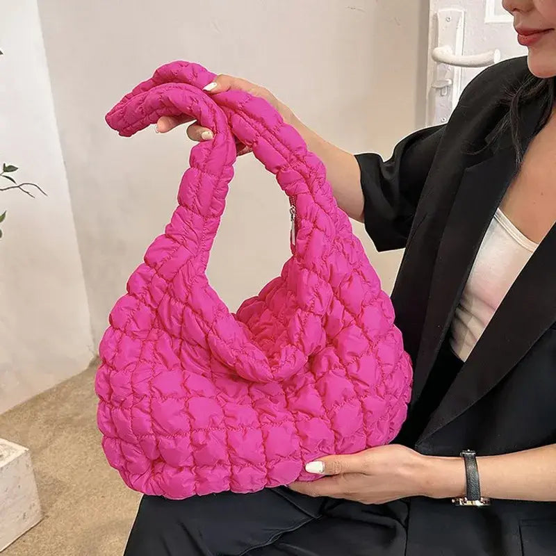 Women's Medium Quilted Solid Color Bag