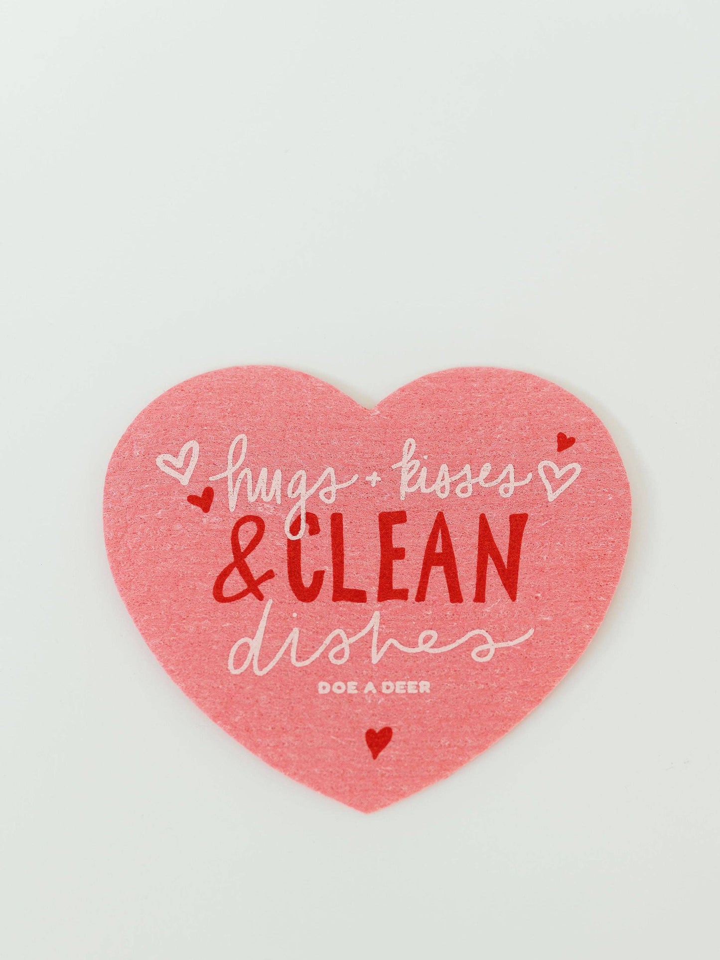 Hugs & Kisses Swedish Dishcloth