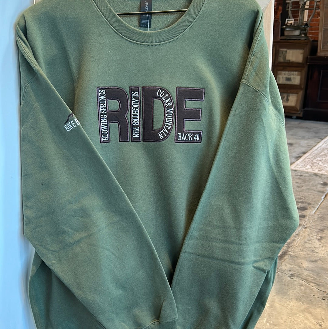Appliqued Ride Sweatshirt