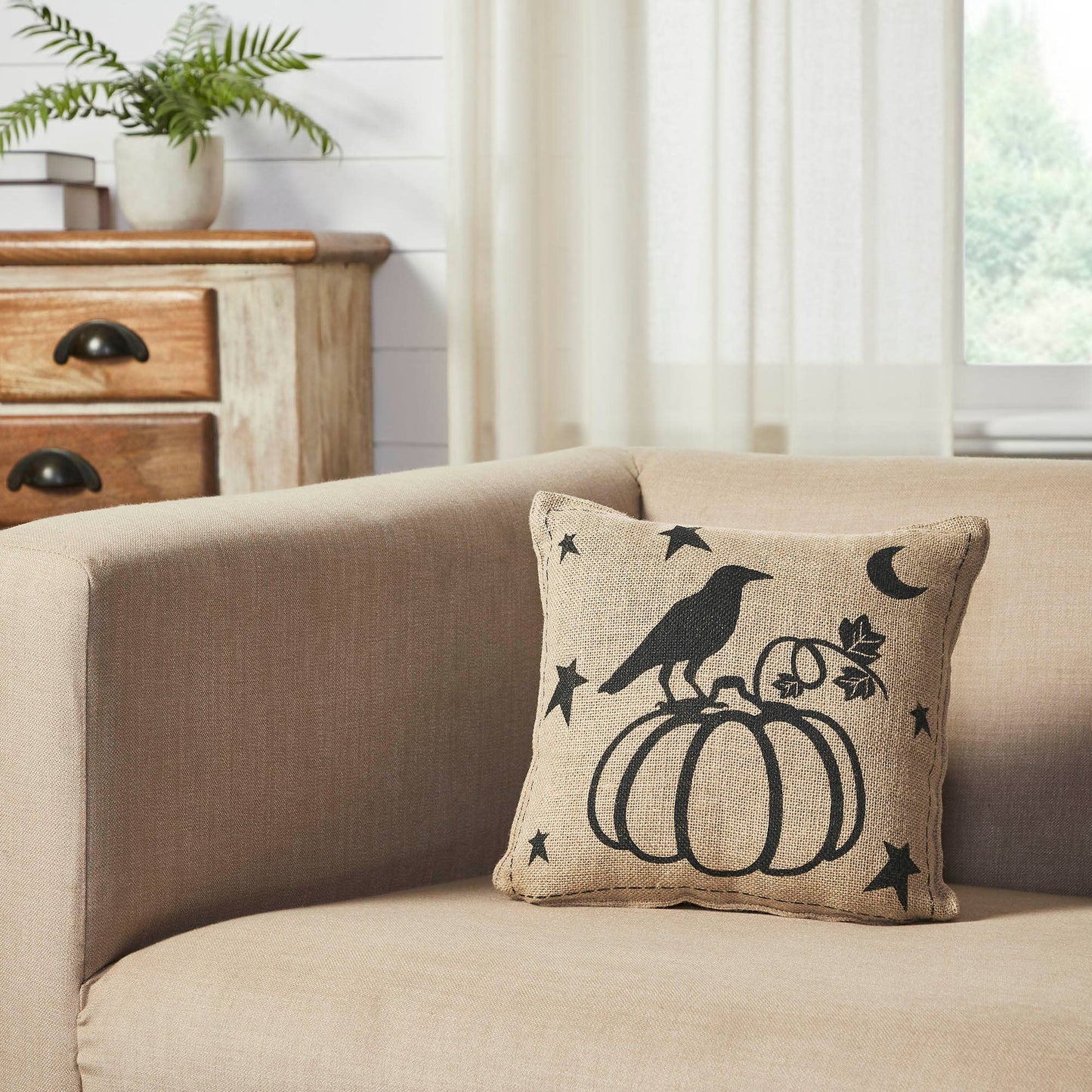 Raven Harvest Farmhouse Throw Pillow