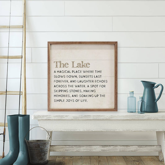 The Lake Definition Wall Decor