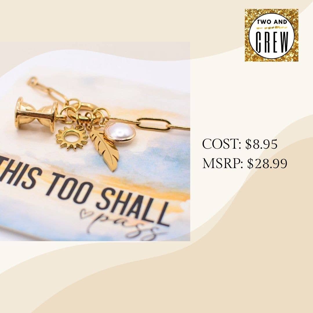 This Too Shall Pass Charm Necklace