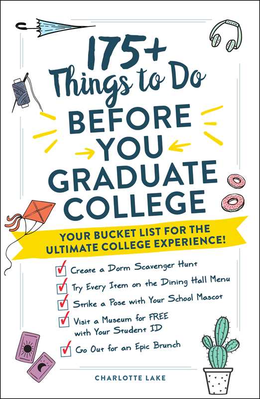 175+ Things to Do Before You Graduate College by Charlotte Lake