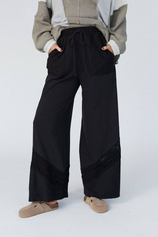 Lyrical Wide Leg Black Pants