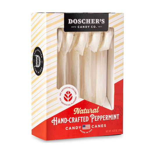 Doscher's Famous All-White Peppermint Candy Canes