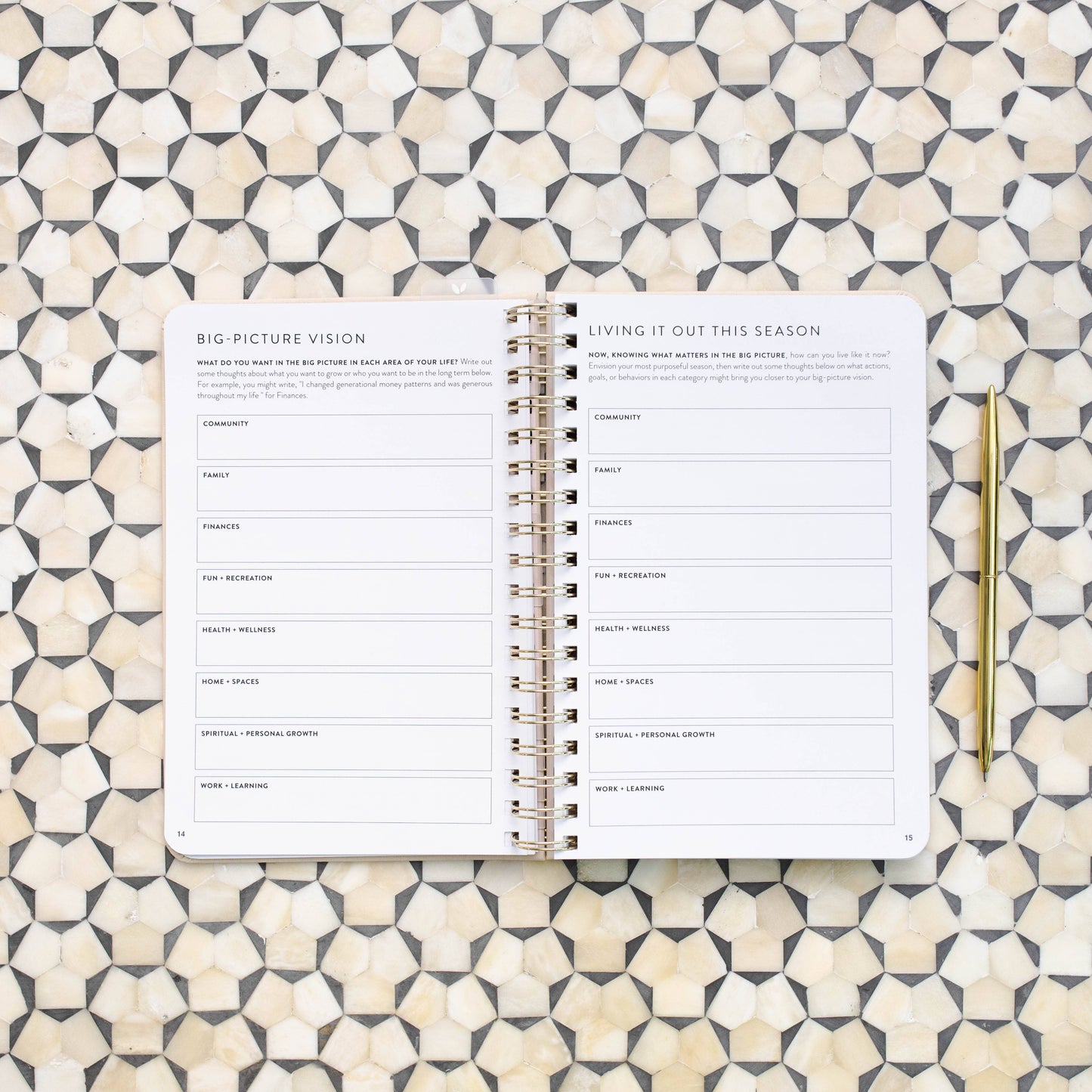 Fresh Start Undated Daily Goal Planner