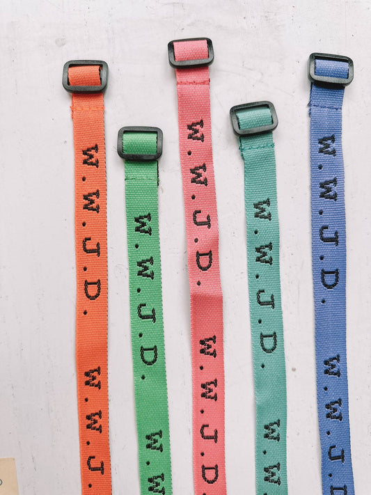 WWJD Old School Neon Bracelet