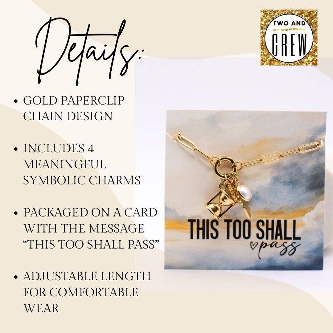This Too Shall Pass Charm Necklace