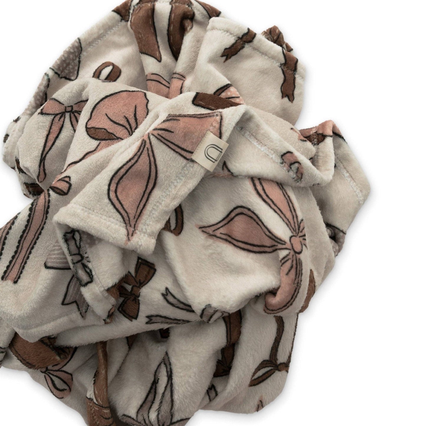 Bows Double Sided Throw Blanket