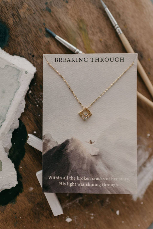 Breaking Through Christian Necklace