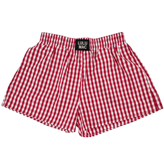 Gingham Red Boxer Shorts