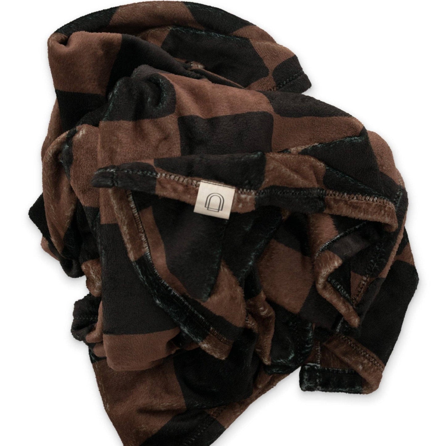 Ink & Earth Checkerboard Double Sided Throw Blanket