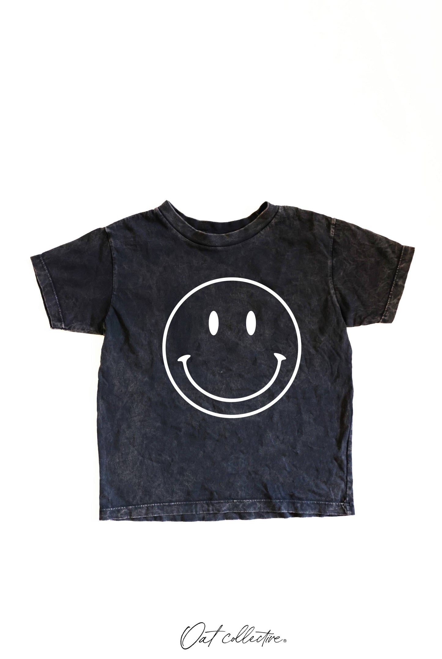 Smiley Face Toddler Washed Graphic Top