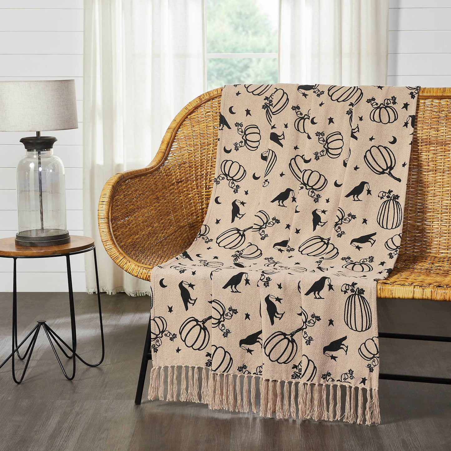 Harvest Farmhouse Cotton Throw Blanket
