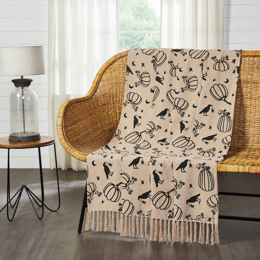 Harvest Farmhouse Cotton Throw Blanket