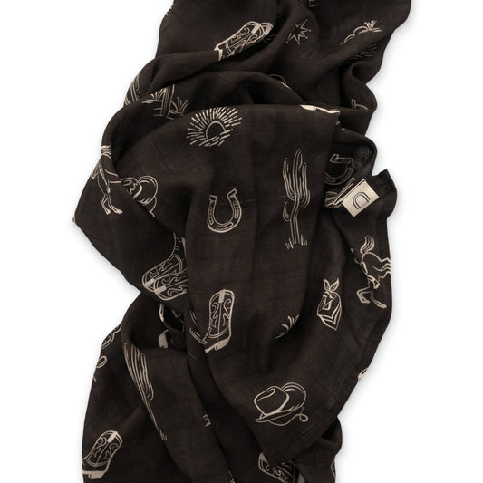 Western Muslin Swaddle Blanket