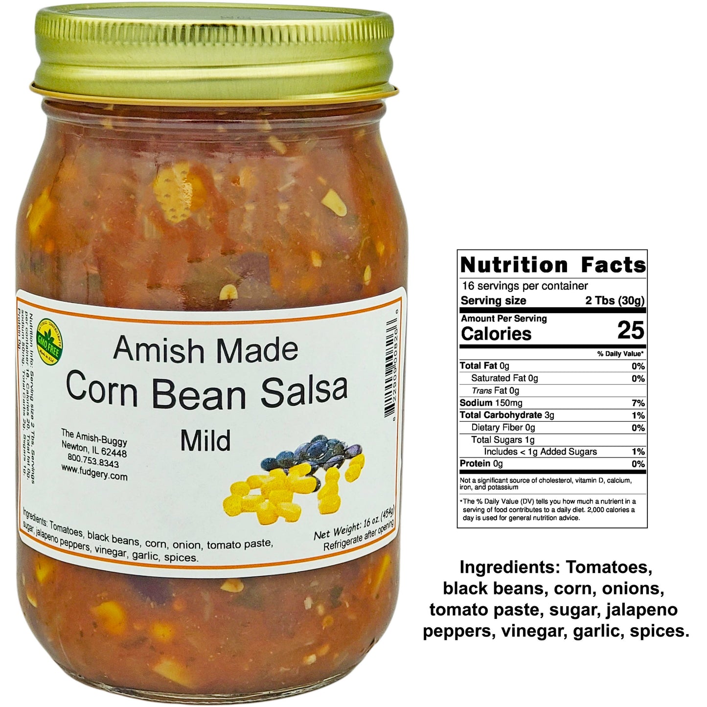 Amish Fresh Made 16oz Salsa