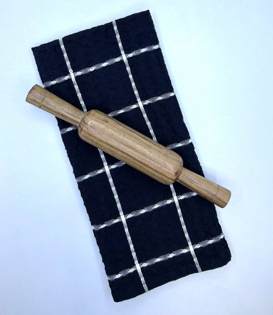 Kitchen Towel With Acacia Wooden Roller Set