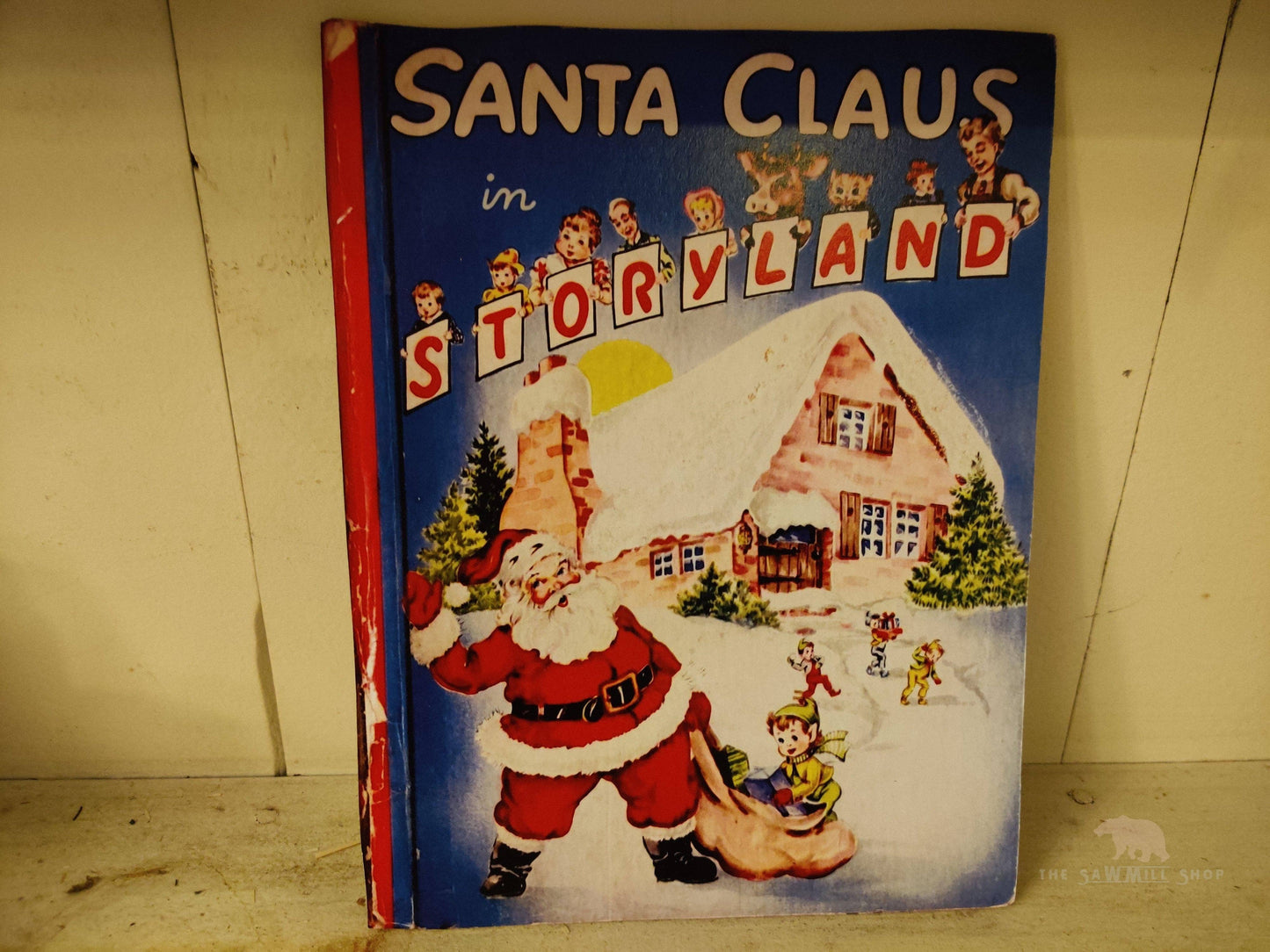 Christmas Book Cover 10x7 Wood Cutouts