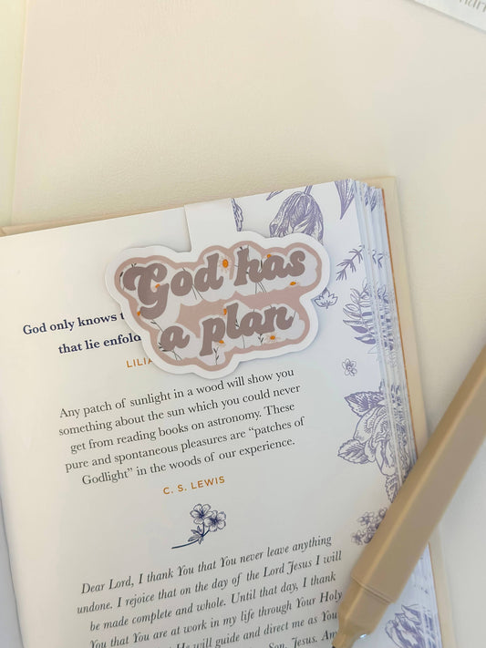 God Has A Plan Magnetic Bookmark