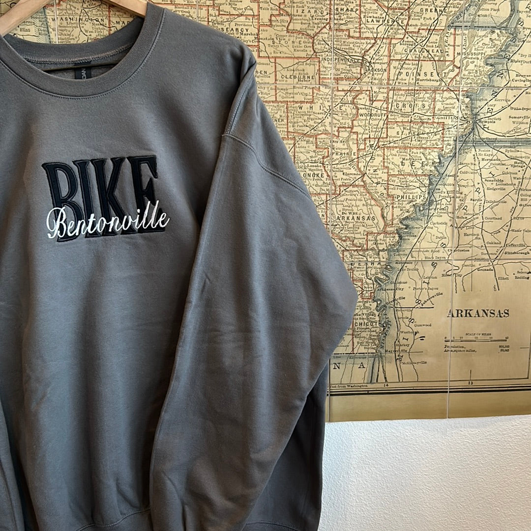 Appliqued Bike Bentonville Sweatshirt