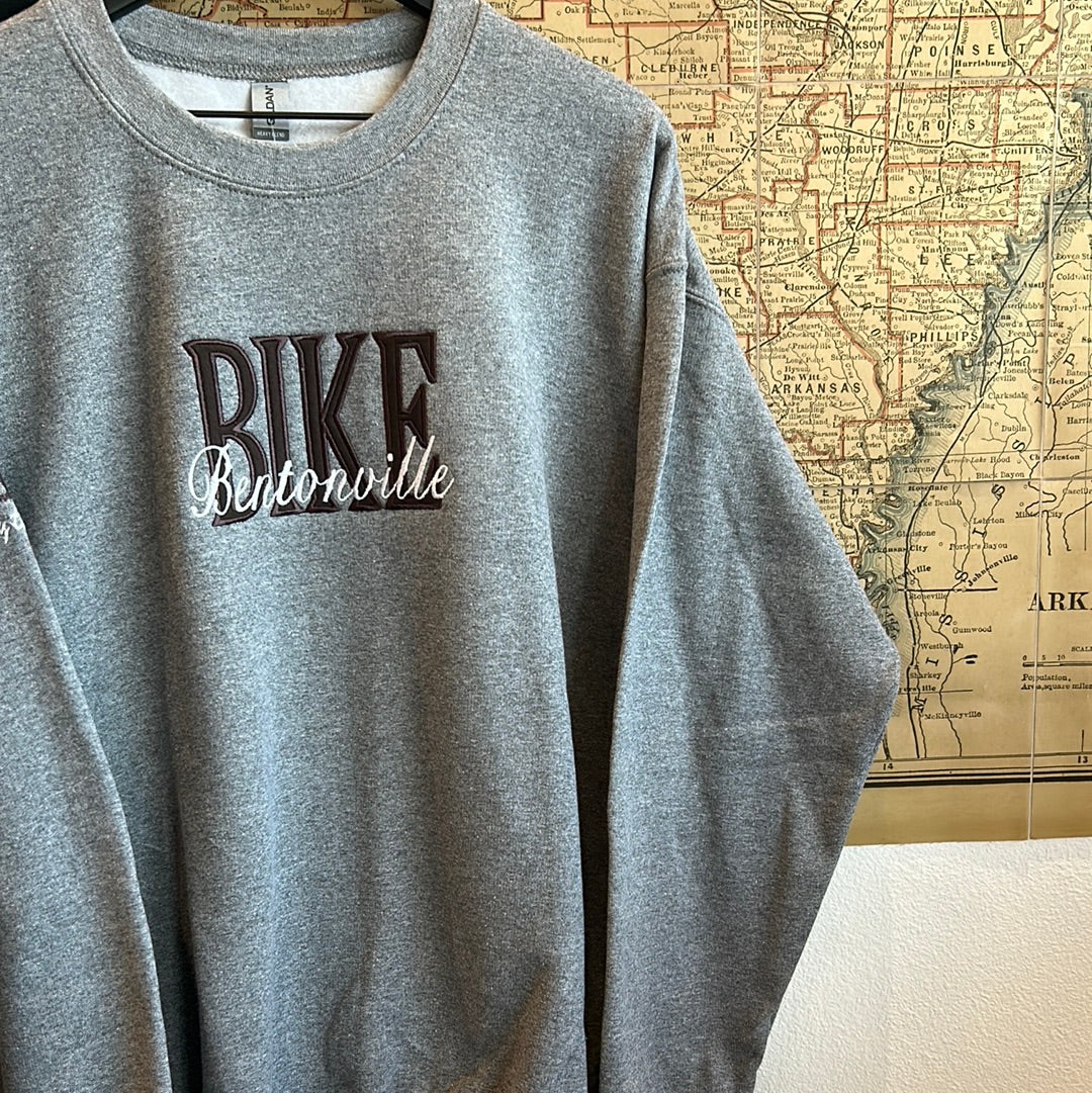 Appliqued Bike Bentonville Sweatshirt