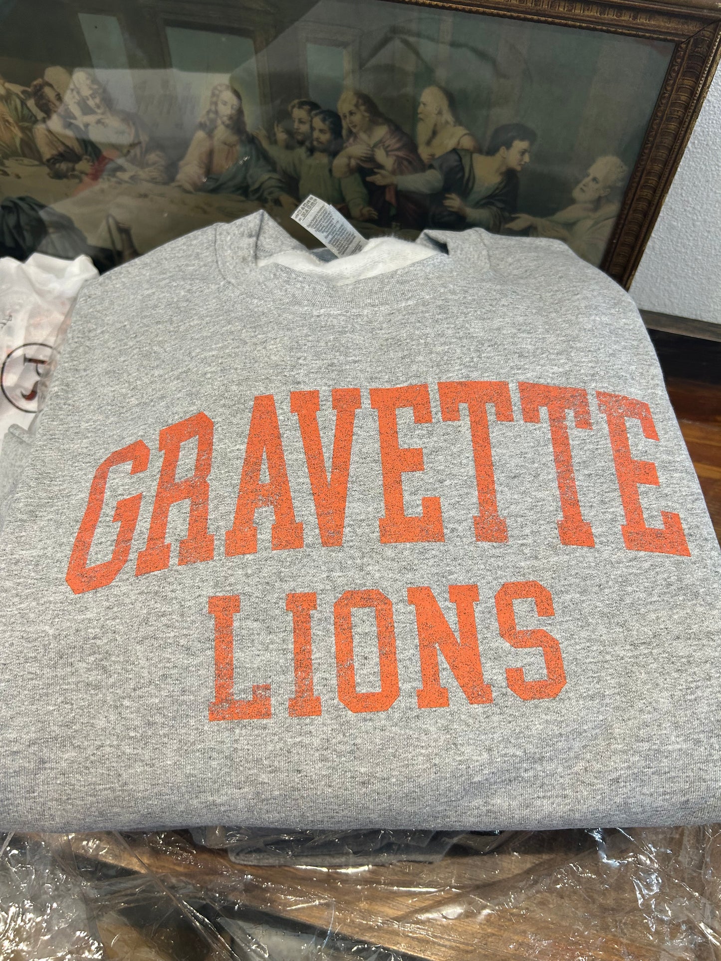 Gravette Lions Grey Crewneck