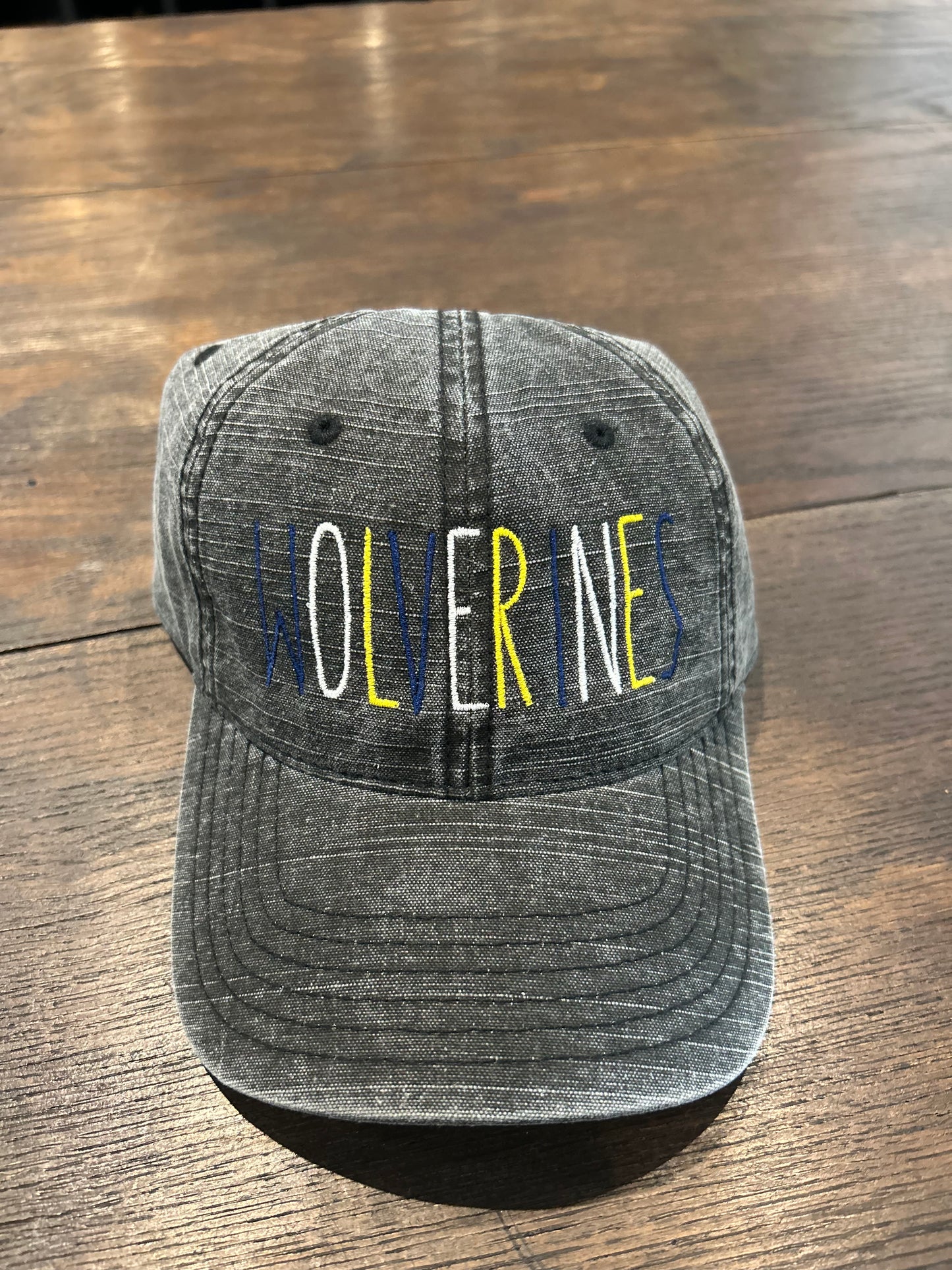 Embroidered "Wolverines" Hat