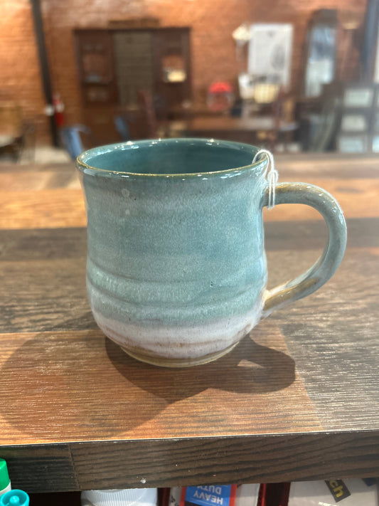 Frosted Turquoise Handmade Mug