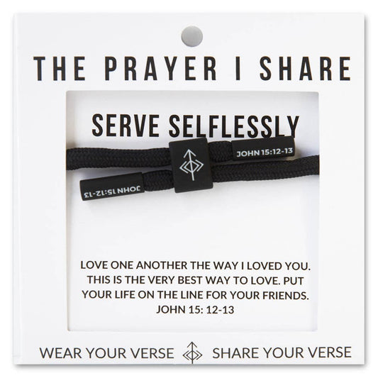 Serve Selflessly Christian Cord Bracelet