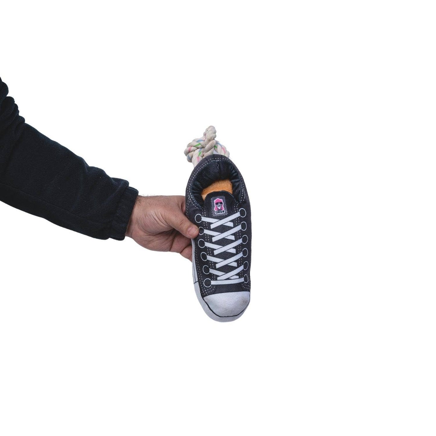 Furry Friend's Favorite: Comfort Plush Sneaker Toy - Black