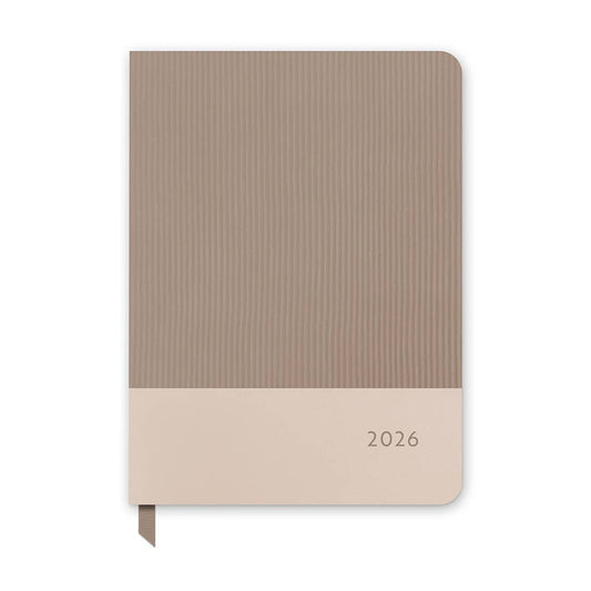 2026 Desert Taupe Large Dual-Textured Planner