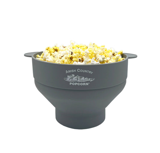 Silicone Microwave Popper: Grey