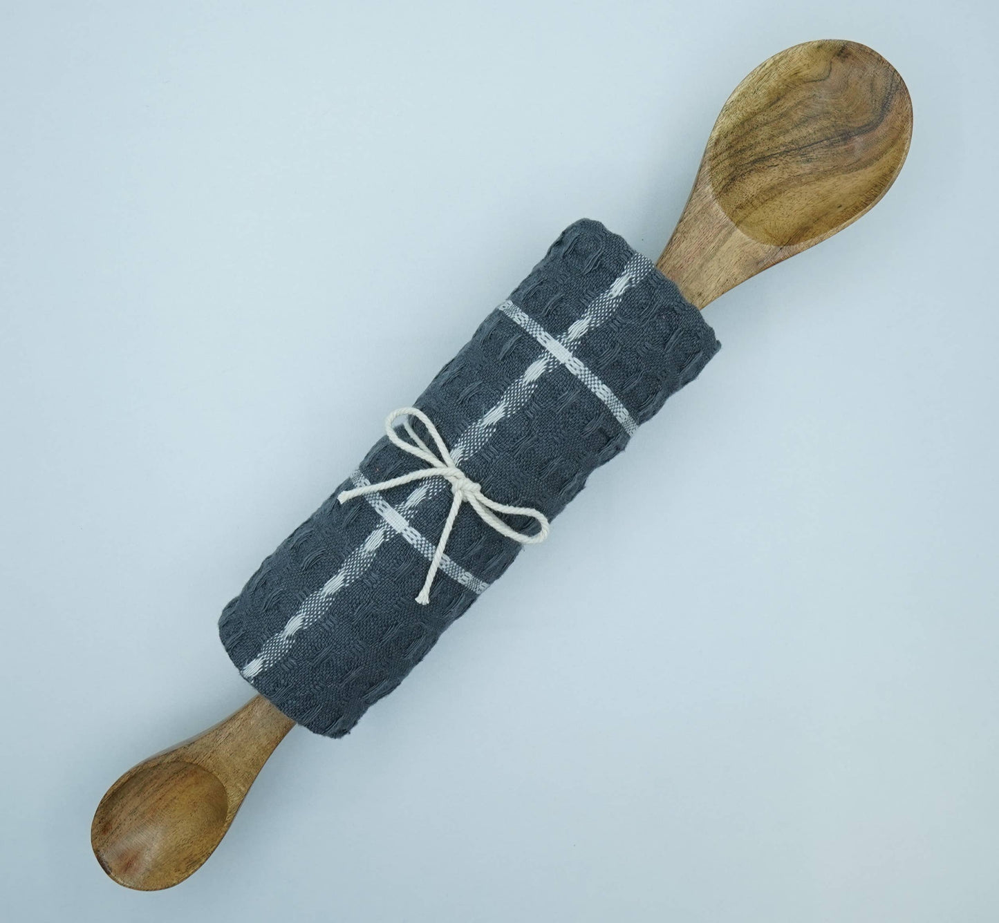 Double Side Spoon With Kitchen Towel Set