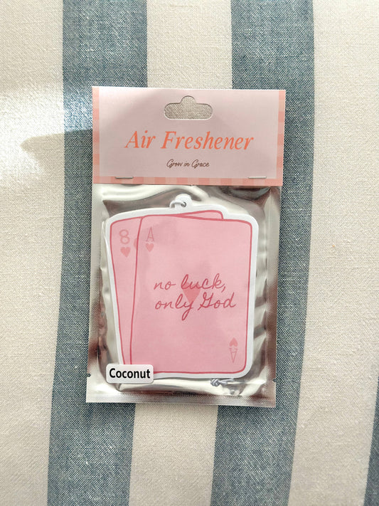 No Luck Only God Car Air Freshener