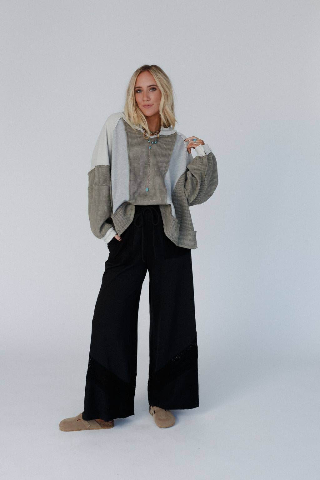 Lyrical Wide Leg Black Pants