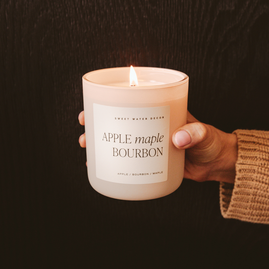 Apple Maple Bourbon Soy Candle- 15 oz