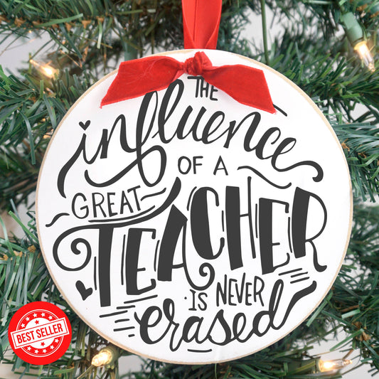 Influence of a Teacher Christmas Ornament